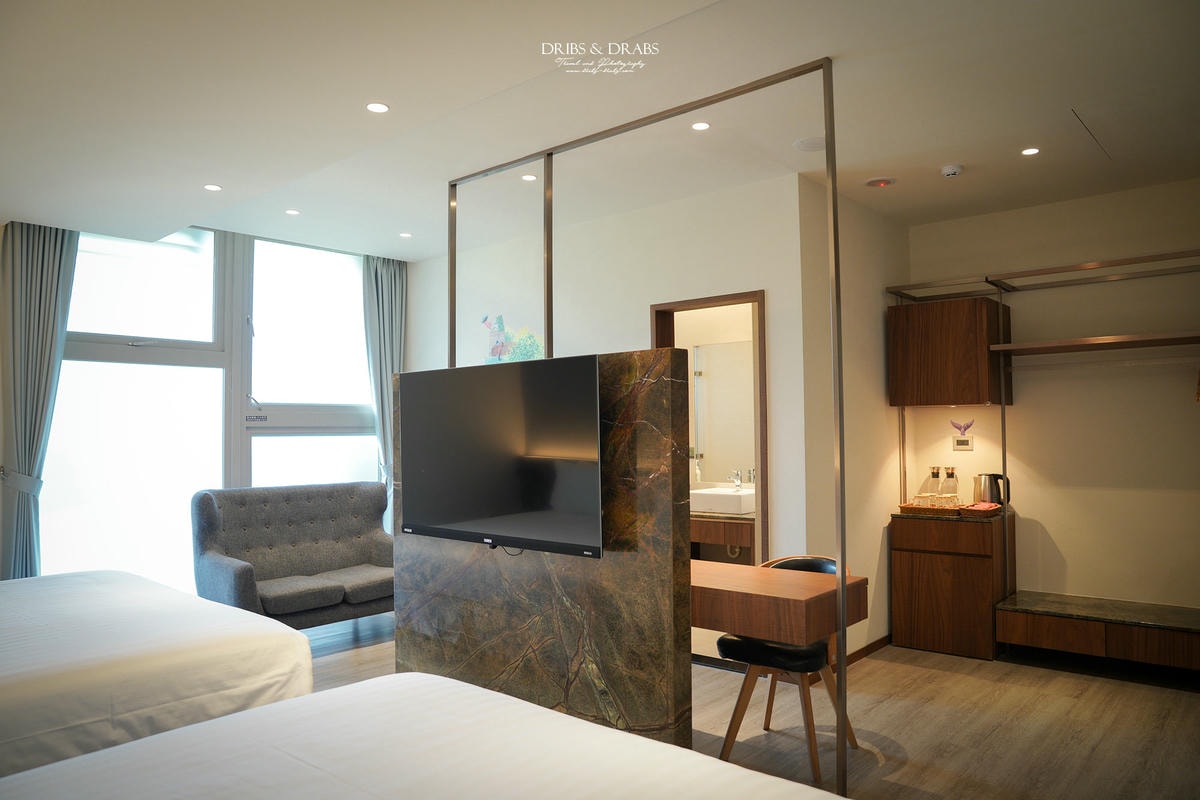 基隆倉箱蜜境文旅Hotel Begins｜基隆最有質感的飯店, 近海科館/潮境公園, 早餐有澎湃的海鮮粥和小卷米粉