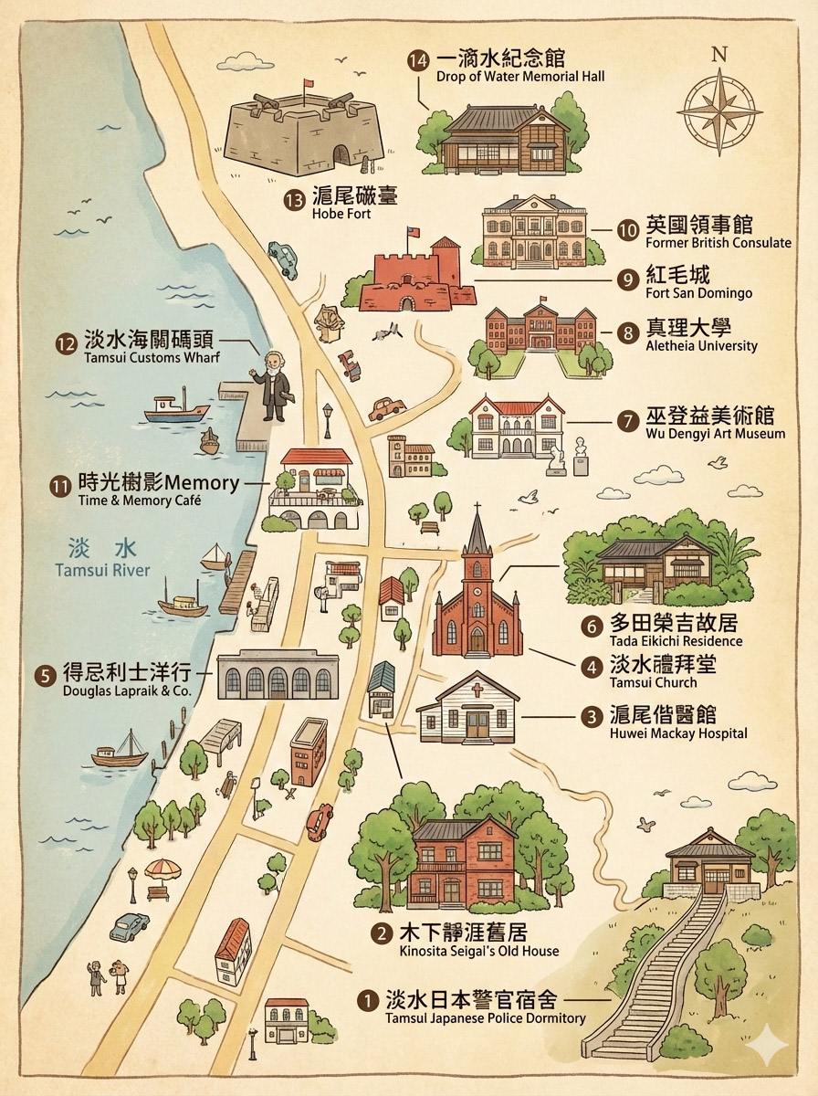 2026 淡水古蹟一日遊攻略|必訪14個歷史景點與散步路線 - 第5張圖 2026 淡水古蹟一日遊攻略|必訪14個歷史景點與散步路線