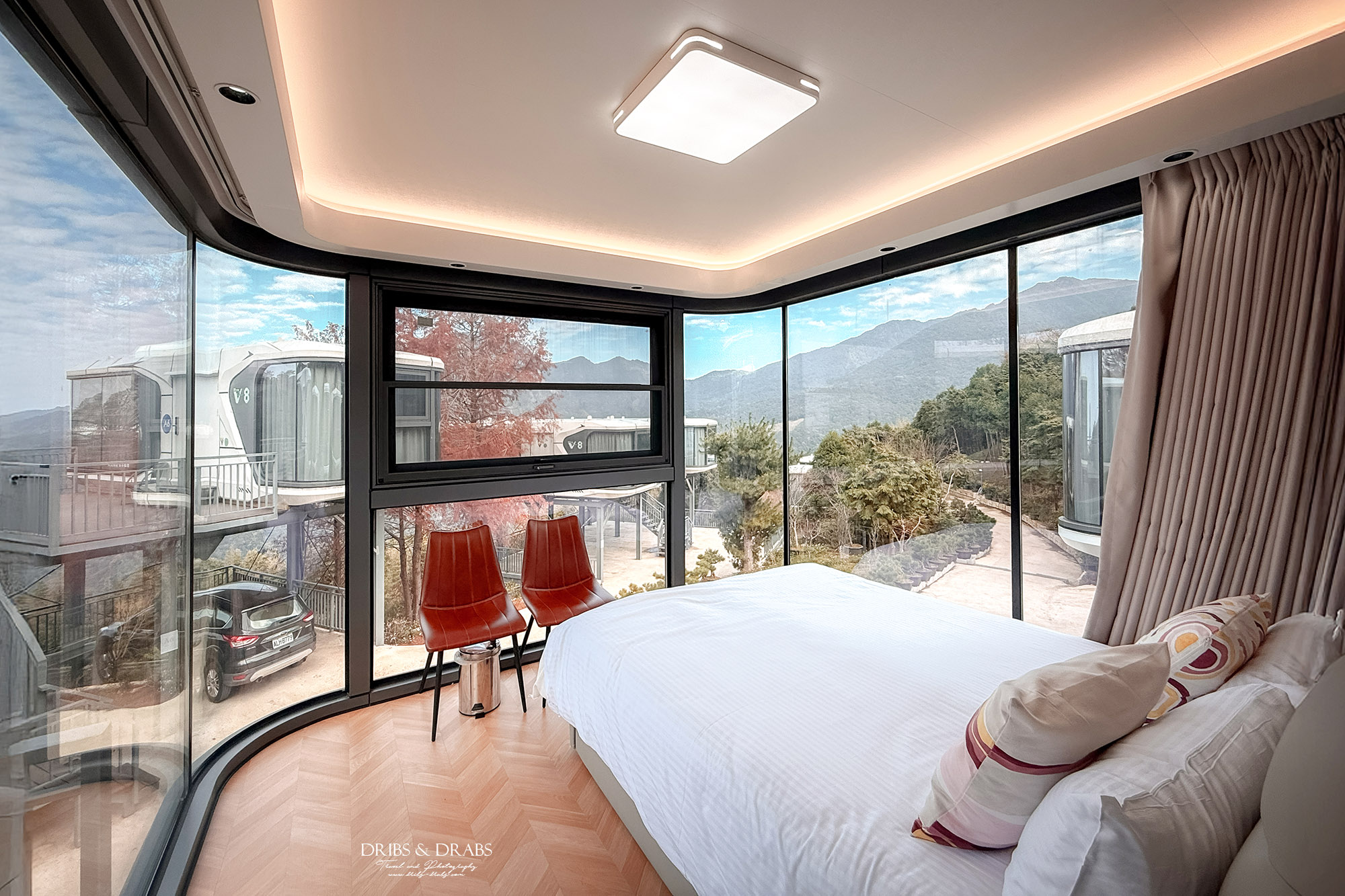 新竹尖石「數碼天空景觀餐廳」山坡上的太空艙住宿, 270度飽覽群山美景 - 第12張圖 新竹尖石「數碼天空景觀餐廳」山坡上的太空艙住宿, 270度飽覽群山美景